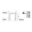 Heftklammer 12 x 10,6 mm 1000 Stk