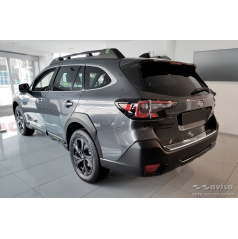 Edelstahl-Heckstoßstangenabdeckung Subaru Outback VI 2021+ silber