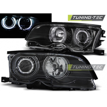 BMW E46 04.1999-08.2001 Coupé Cabrio Angel Eyes CCFL schwarze Scheinwerfer