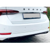 Skoda Octavia 4 2020+ Auspuffblenden mit Mittelstreifen, schwarz glänzend