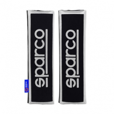 Originale schwarze Sicherheitsgurtbezüge von Sparco
