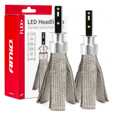 LED-Autolampen Serie FLEX+ H1 12V 24V 6000K Canbus AMIO-03655
