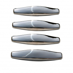 Edelstahl-Kurbelabdeckungen Omtec Dacia Duster 2010-18, Sandero 2008-12