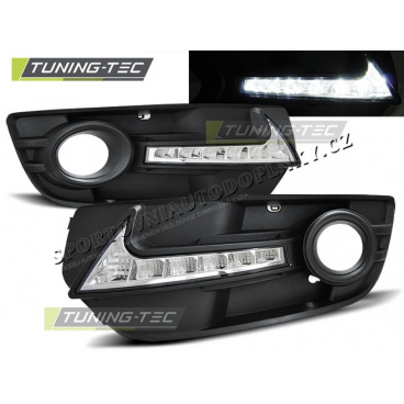 LED-Tagfahrlichter im Nebelscheinwerfergitter Audi Q5 2008-12 schwarz LED-Tagfahrlichter im Nebelscheinwerfergitter Audi Q5 2008-12 schwarz