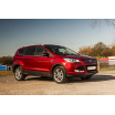 Edelstahlabdeckung – schwarzer Schwellenschutz für die hintere Stoßstange Ford Kuga II 2013–16