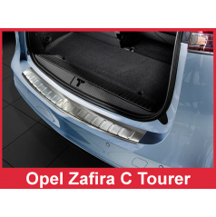 Edelstahlabdeckung - Schwellenschutz für die hintere Stoßstange Opel Zafira C Tourer 2012-16