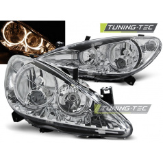 Peugeot 307 04.2001-09.2005 Angel Eyes Chrom-Frontscheinwerfer, klar