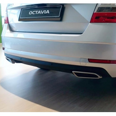 Dummy - Auspuffblenden, Alu-Bürste - Octavia III./ Facelift, r.v.2013/2017