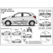 Türseitenleisten, Ford Ka+ III, 2016+, HTB