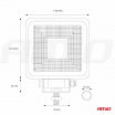 Arbeits-LED-Licht AWL11 COB FLOOD 9-36V