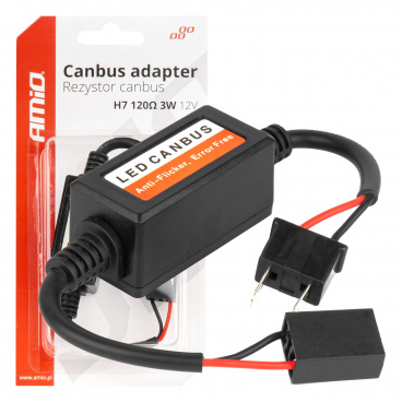 Widerstand für LED-Lampen CANBUS 3W 120Ω H7 AMiO-04088 Widerstand für LED-Lampen CANBUS 3W 120Ω H7 AMiO-04088