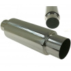 TurboWorks Sportauspuff mit runder Spitze und 76 mm Einlass