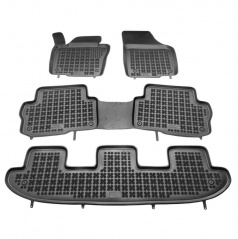 Gummi-Fußmatten, Seat Alhambra, 2010->, 7 Sitze.