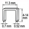 Heftklammer 10 x 11,2 mm 1000 Stk