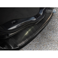 Randabdeckung der hinteren Stoßstange aus Edelstahl für Ford Mondeo Kombi ab 2014, gebürstetes Schwarz