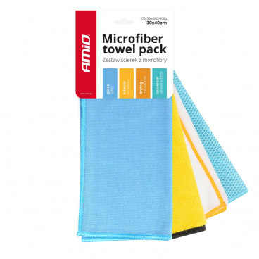Mikrofaser-Tuchset 30x40cm 275/300/350/600g AMIO-03751 Mikrofaser-Tuchset 30x40cm 275/300/350/600g AMIO-03751