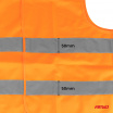 Reflexweste XXL orange mit Zertifikat AMiO-03985