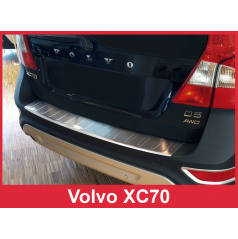 Edelstahlabdeckung - Schwellenschutz für die hintere Stoßstange Volvo XC70 2007-13