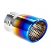 Sport-Edelstahl-Auspuffrohr Titan abgeschrägt 76 mm