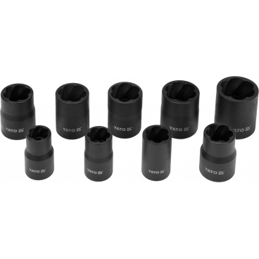 Set mit 10 Schraubenausdrehern