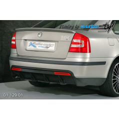 Heckstoßstangendiffusor mit schwarzem Muster Skoda Octavia II 2004-08 (nicht für Facelift 2009-15)