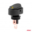 Ovaler Wippschalter mit gelber LED-Diode