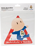 Originalaufkleber „Kind im Auto“ mit dem Logo von Real Madrid
