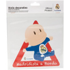 Originalaufkleber „Kind im Auto“ mit dem Logo von Real Madrid