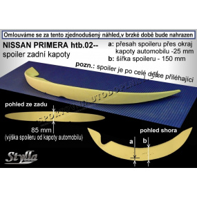 NISSAN PRIMERA HTB (01+) Heckspoiler. untere Tür