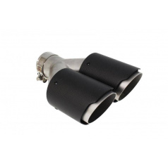 Endstück des Schalldämpfers 101mmx2 Eingang 76mm Carbon Matt
