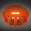 Akkubetriebene Notfall-Autolampe mit Taschenlampenfunktion 12SMD+3SMD 650mAh (BATT) orange Licht