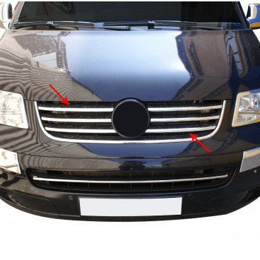 Edelstahl-Chromstangen ex. Omtec VW Multivan / Caravelle T5 Masken Edelstahl-Chromstangen ex. Omtec VW Multivan / Caravelle T5 Masken