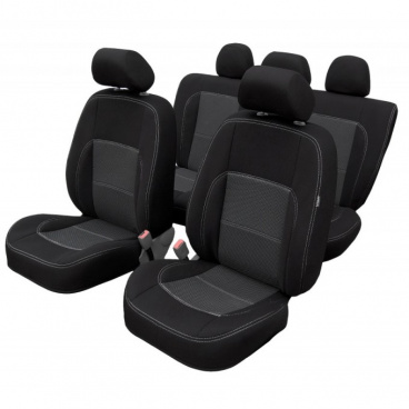 Hochwertige Autoabdeckungen Dacia Duster II 2011-18 (geteilte Rückbank + vordere Armlehne)