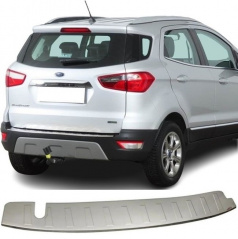 Polierte Edelstahl-Heckstoßstangenkantenabdeckung Ford Ecosport II 2013–2017