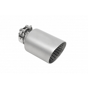 Endstück des Schalldämpfers 89mm Eingang 51mm Gebürstetes Chrom