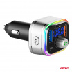 FM-Autotransmitter 2×USB-A 1×USB-C microSD 12V 24V AMIO-04652