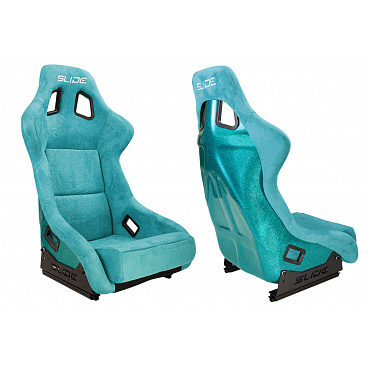 Sportsitz SLIDE KS2 Premium Meeresblau Velours & Meeresblau Glitzer