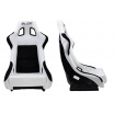 Sportstuhl SLIDE KS2 Premium Weiß & Schwarz Velours Carbon Glitter