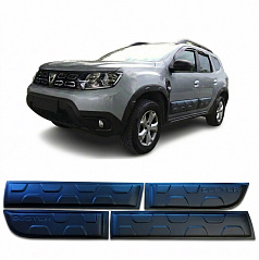Massive Kunststoff-Seitenschutzleisten für Dacia Duster 2010-17