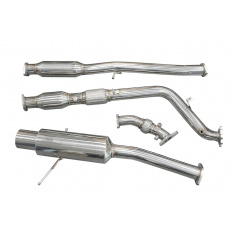 SUBARU IMPREZA WRX, STI 1997–06 Kompletter Turbo Works-Sportauspuff aus Edelstahl