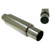 TurboWorks Sportauspuff mit langer runder Spitze, 76 mm Einlass, 90 mm Auslass