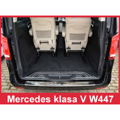 Edelstahlabdeckung zum Schutz der Schwelle der hinteren Stoßstange Mercedes VW 447 Vito III 2014+
