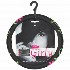 Lenkradbezug mit Blumenmotiv 37-39 cm