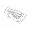 Endrohr 101mm Eingang 70mm Poliert