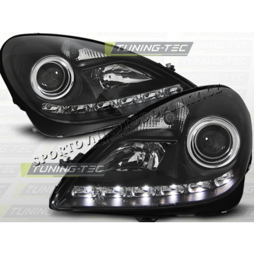MERCEDES SLK R171 2004–11 FRONT CLEAR LIGHTS DAYLIGHT LED BLACKVehicle Parts & Accessories, Car Parts, External Lights & Indicators!