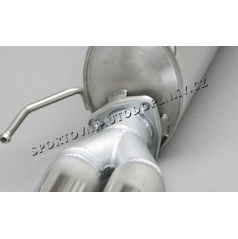 Sportauspuff Milotec - Endschalldämpfer, Edelstahl, Škoda Roomster