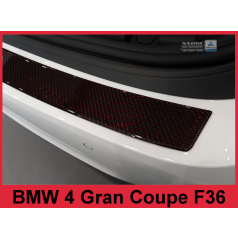 Carbon-Abdeckung - Schwellerschutz für die hintere Stoßstange 3D BMW 4 F36 Grand Coupé 2014-16