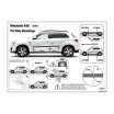 Türseitenschutzleisten, Mitsubishi ASX, 2010+