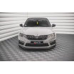 Spoiler unter der vorderen Stoßstange ver.1 für Skoda Octavia III RS Facelift Mk3, schwarz glänzender ABS-Kunststoff