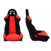Sportsitz Bimarco Cobra III Velours Schwarz Rot